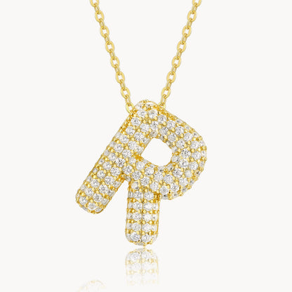 Theiaura Moissanite Letter Necklace Pendant - THEIAURA&CO.
