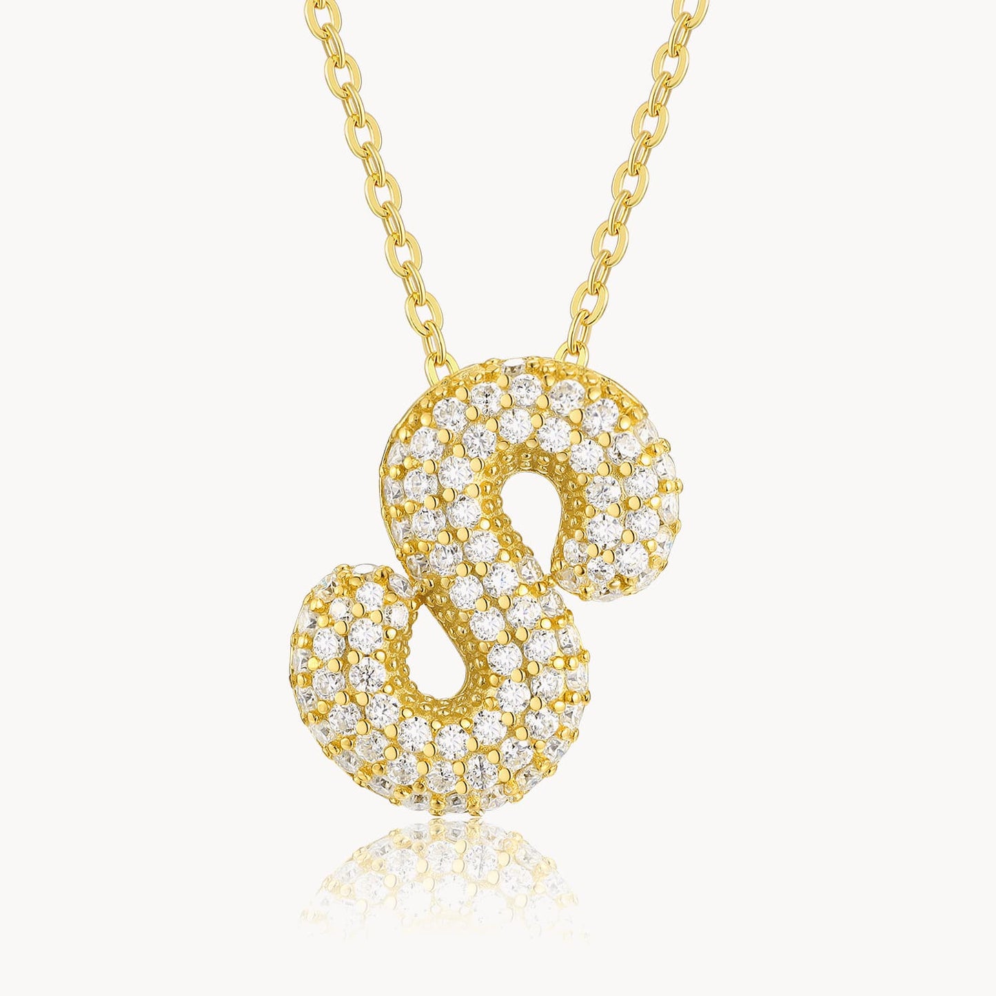 Theiaura Moissanite Letter Necklace Pendant - THEIAURA&CO.