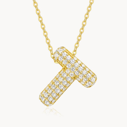 Theiaura Moissanite Letter Necklace Pendant - THEIAURA&CO.