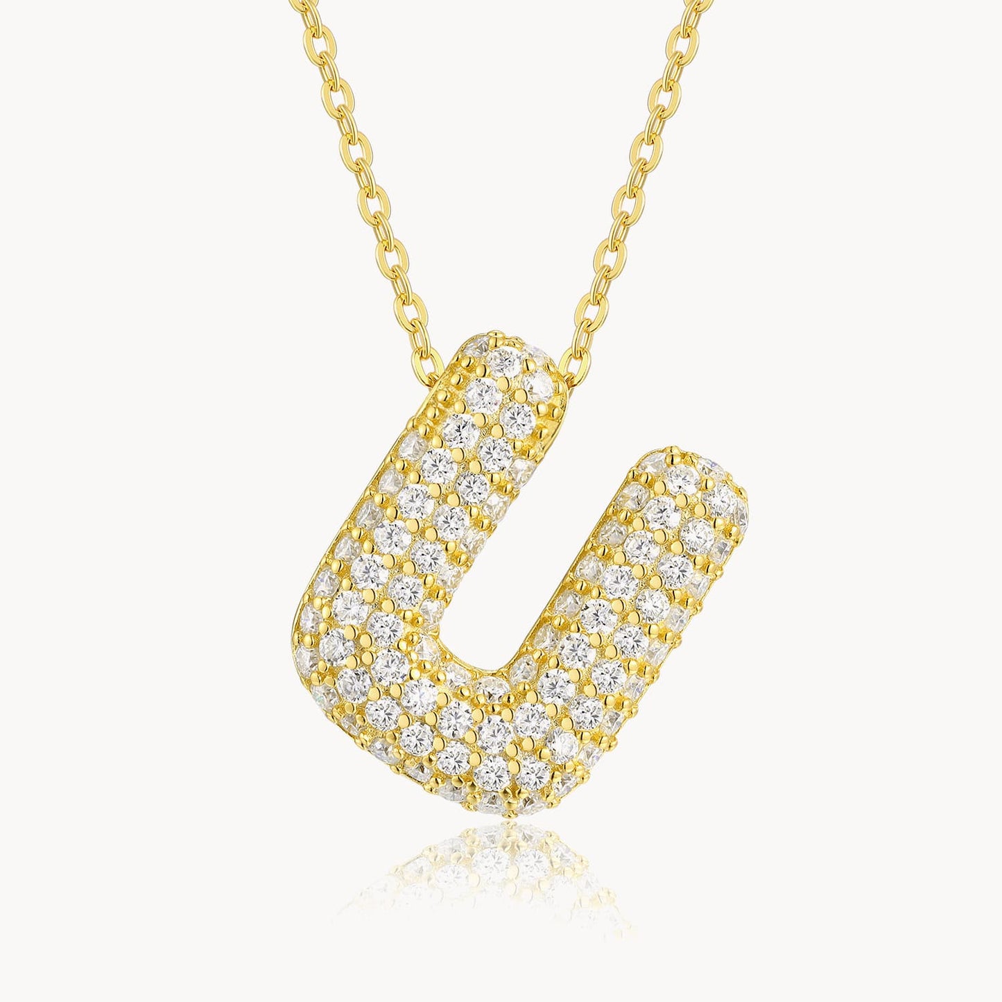 Theiaura Moissanite Letter Necklace Pendant - THEIAURA&CO.