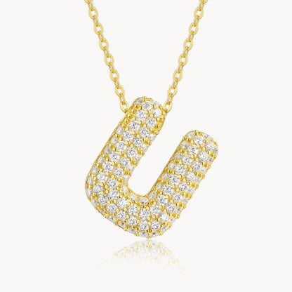 Theiaura Moissanite Letter Necklace Pendant - THEIAURA&CO.