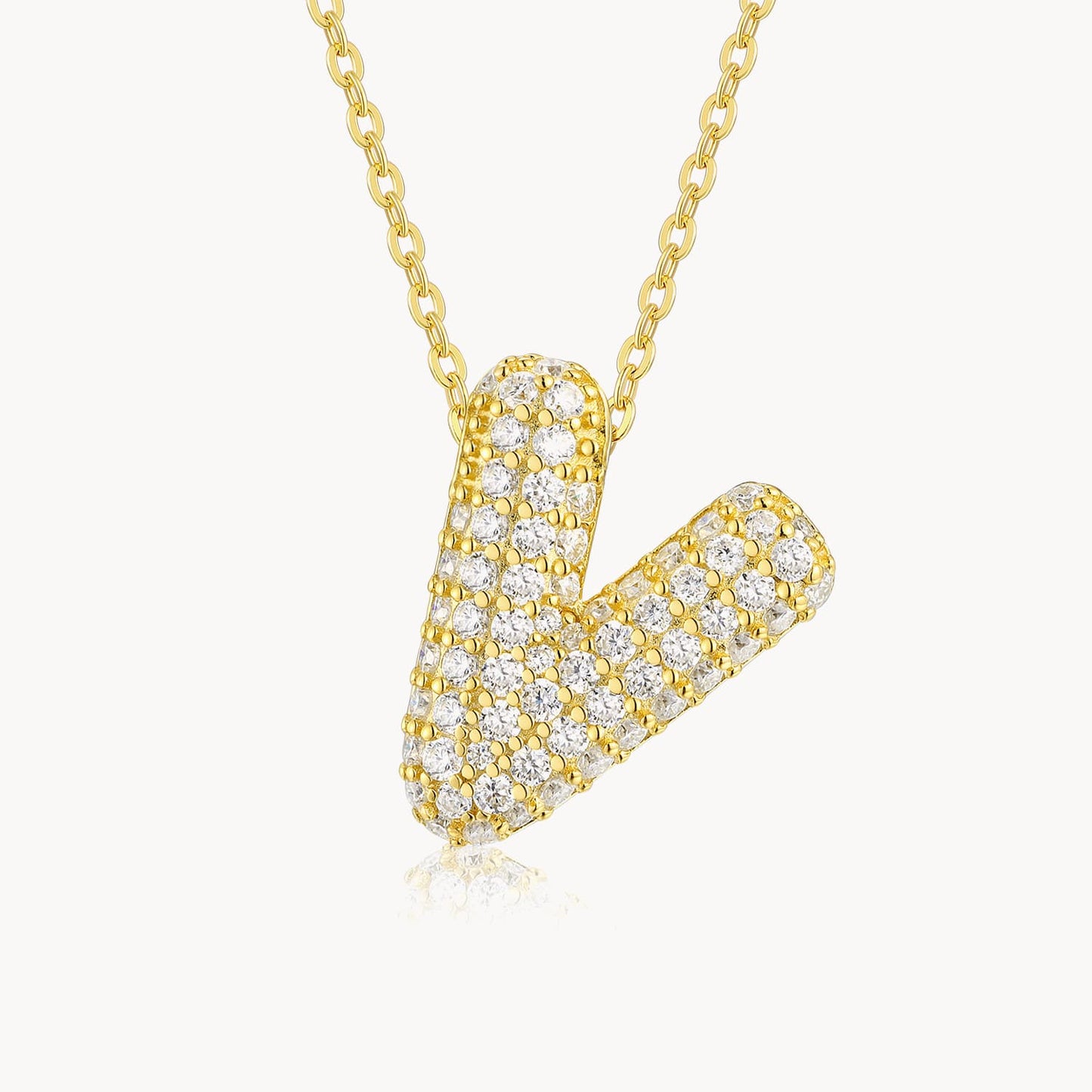 Theiaura Moissanite Letter Necklace Pendant - THEIAURA&CO.