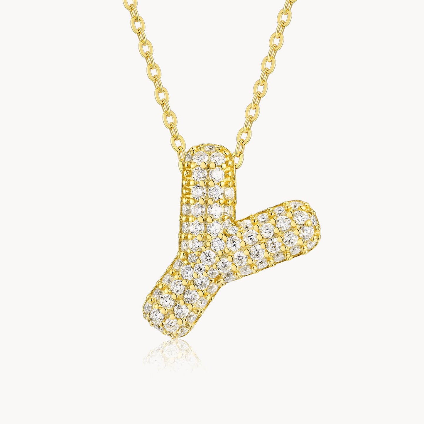 Theiaura Moissanite Letter Necklace Pendant - THEIAURA&CO.