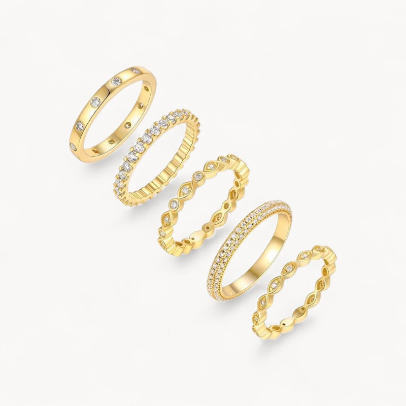Theiaura Moissanite Ring Stack (2.3 Ct. Tw.) - THEIAURA&CO.