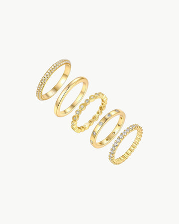 Theiaura Moissanite Ring Stack - THEIAURA&CO.