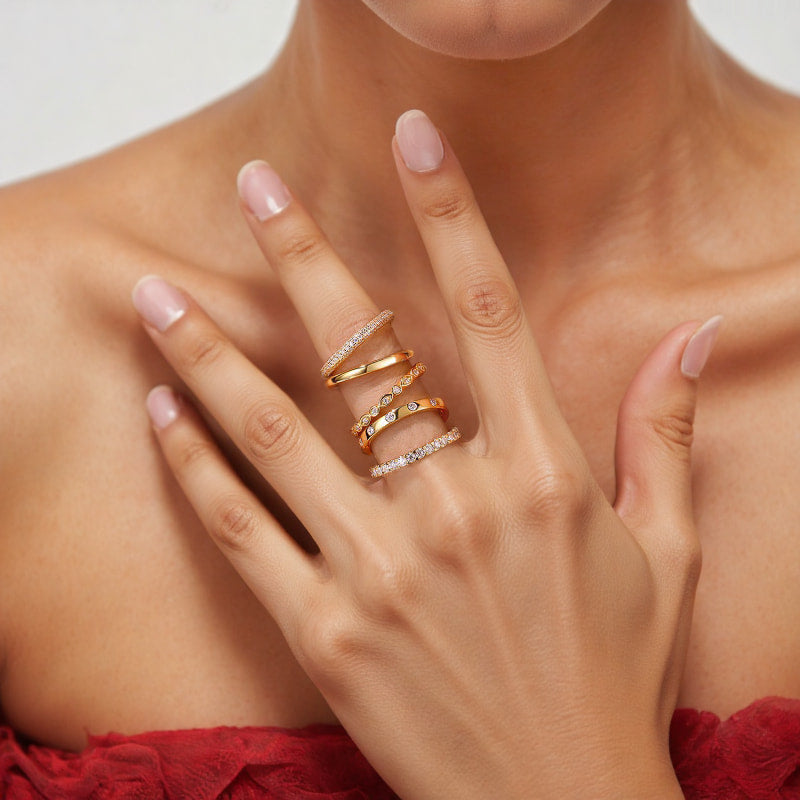 Theiaura Moissanite Ring Stack (2.3 Ct. Tw.) - THEIAURA&CO.