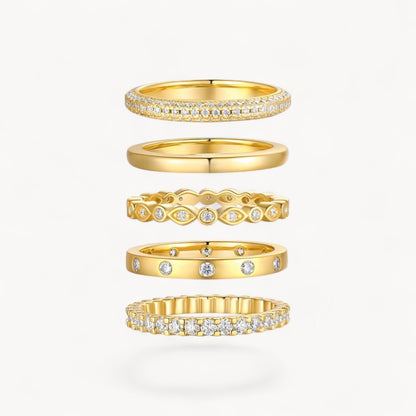 Theiaura Moissanite Ring Stack (2.3 Ct. Tw.) - THEIAURA&CO.