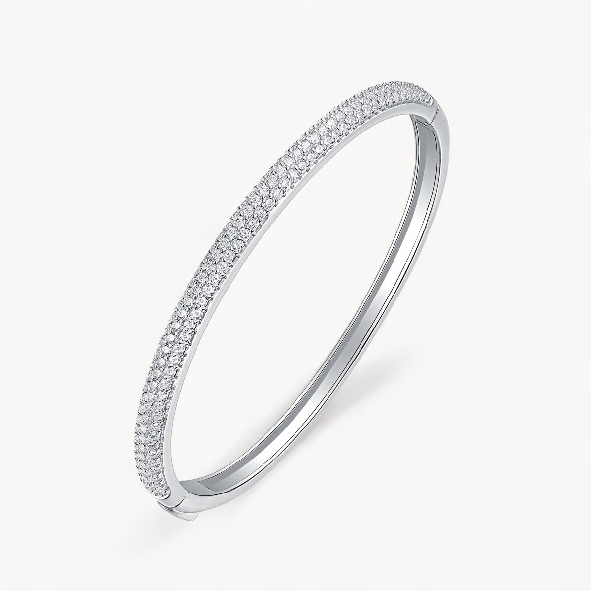 Theiaura Monologue Moissanite Bangle Bracelet - THEIAURA&CO.