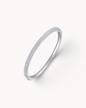 Theiaura Monologue Moissanite Bangle Bracelet - THEIAURA&CO.