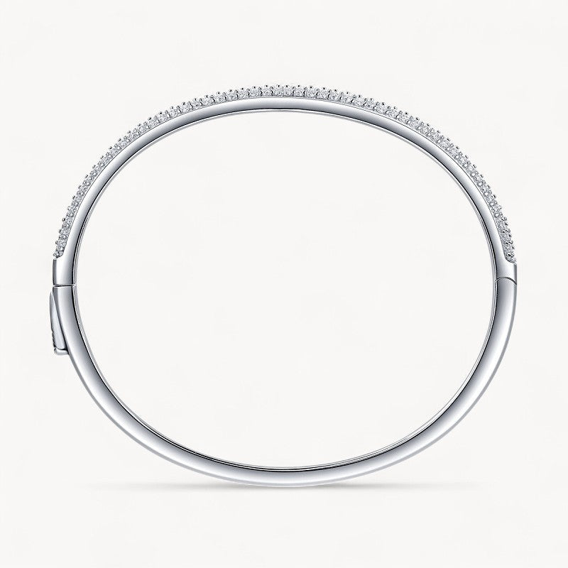 Theiaura Monologue Moissanite Bangle Bracelet - THEIAURA&CO.