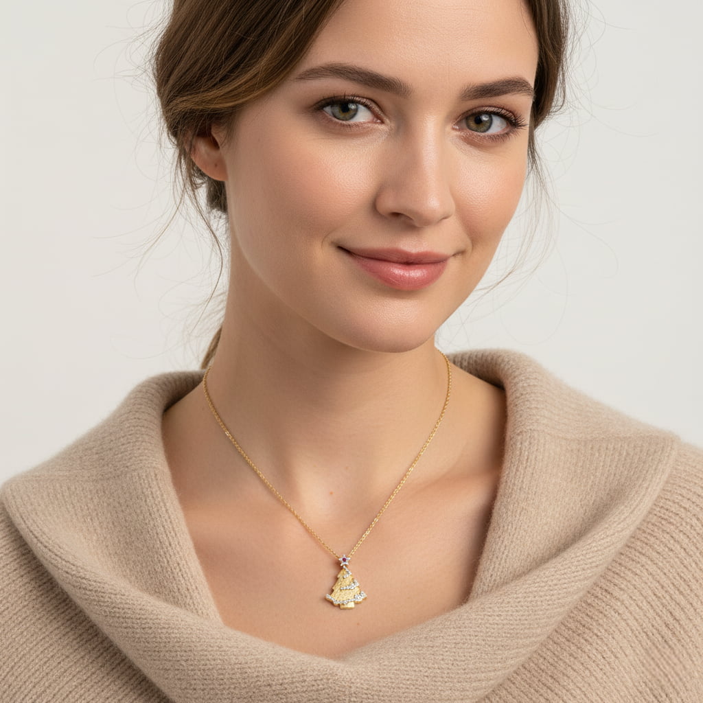 Theiaura Noel Tree Pendant Necklace - THEIAURA&CO.