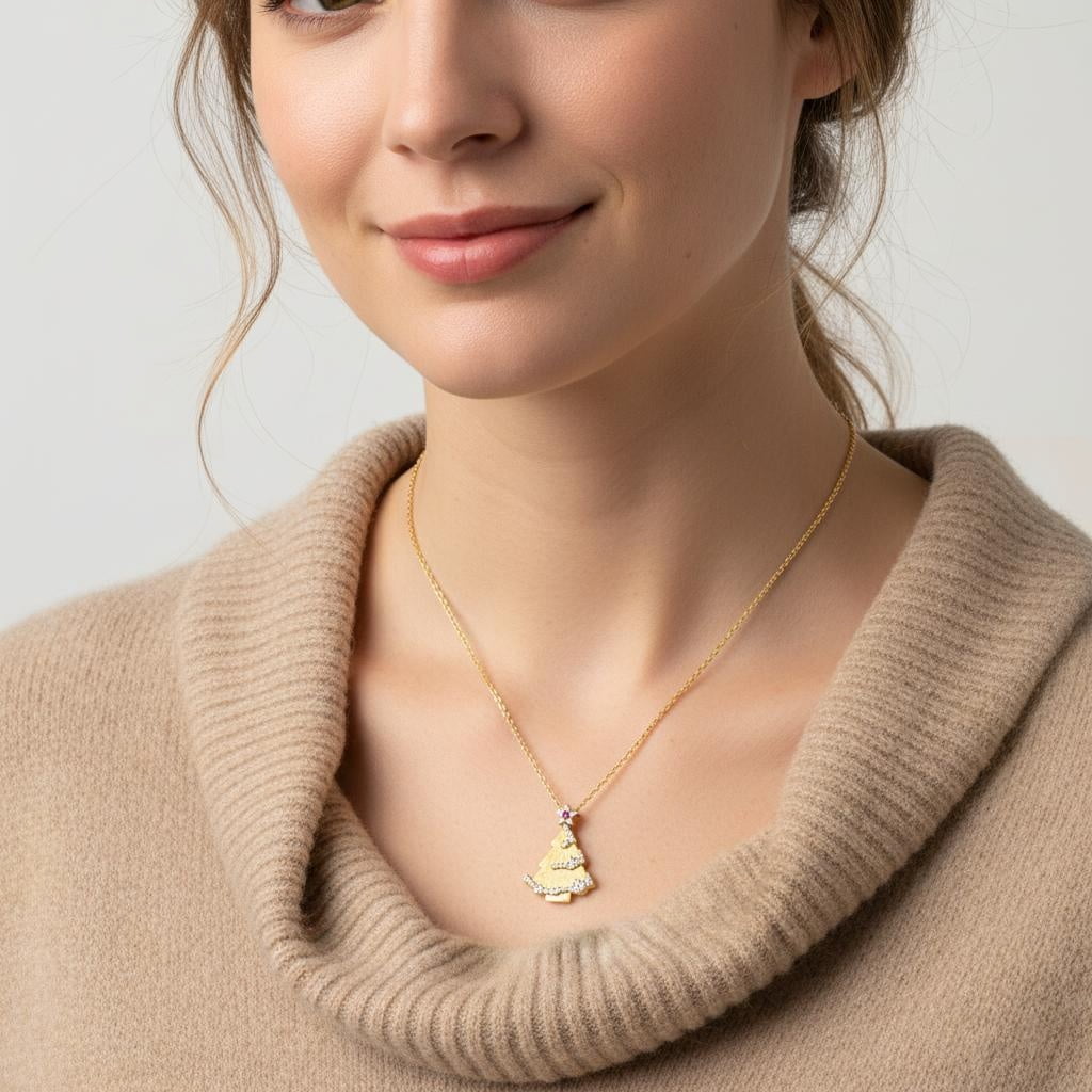 Theiaura Noel Tree Pendant Necklace - THEIAURA&CO.