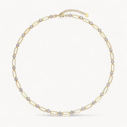 Theiaura Paperclip Moissanite Chain Necklace (7.8 Ct. Tw.) - THEIAURA&CO.