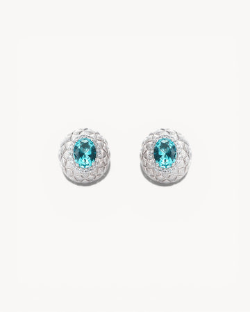 Theiaura Paraiba Quilt Stud Earrings - THEIAURA&CO.