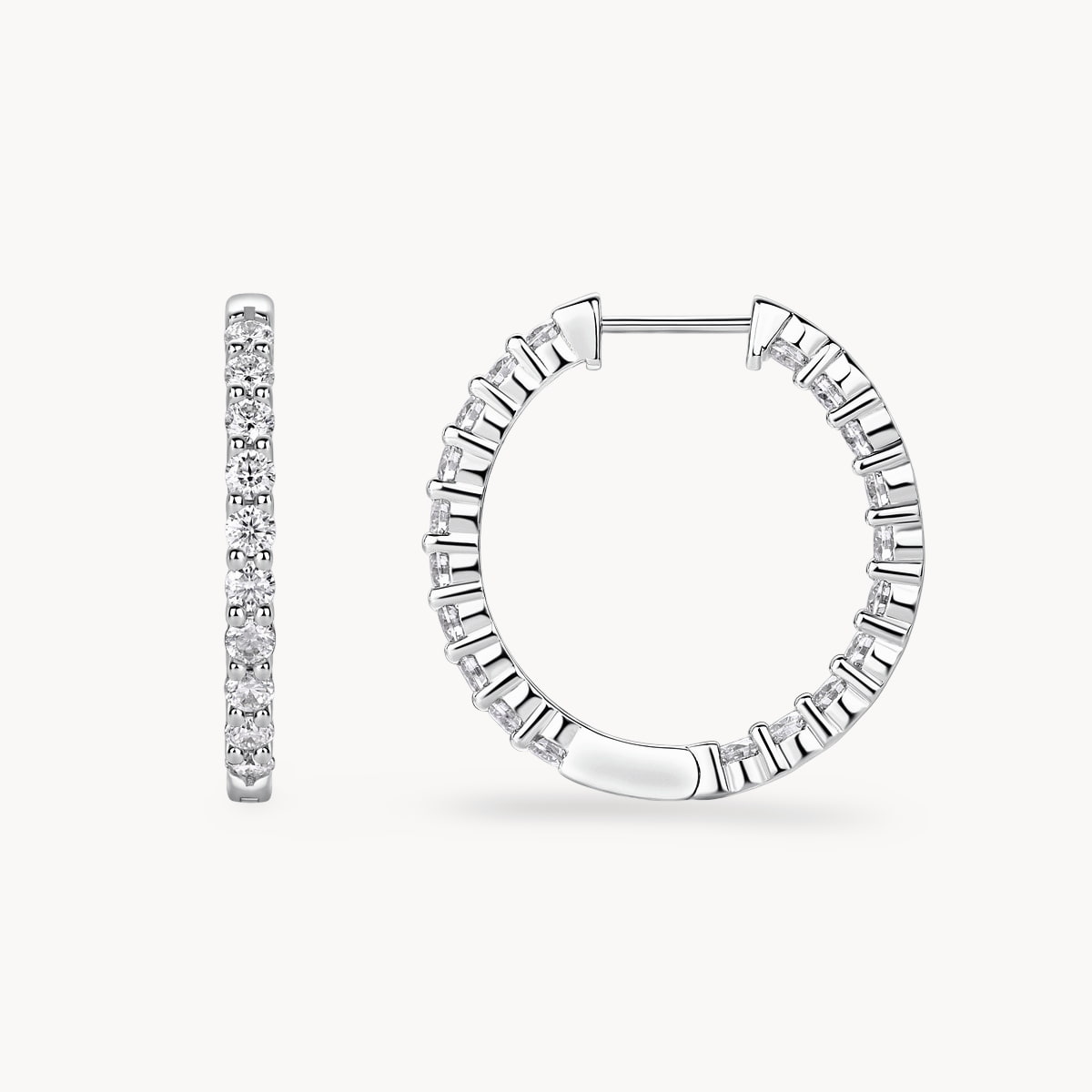 Theiaura Perfect Luxe Moissanite Hoop Earrings (2.52 Ct. Tw.) - THEIAURA&CO.