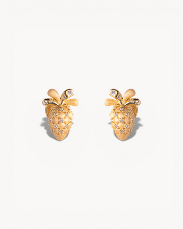 Theiaura Golden Orchard Pineapple Stud Earrings - THEIAURA&CO.