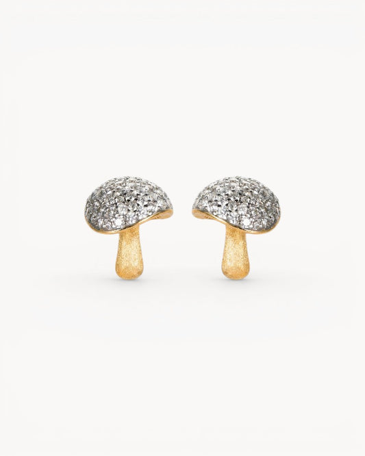 Theiaura Mori Dew Mushroom Stud Earrings