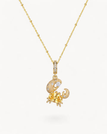 Theiaura Tidal d’Or Crab Pendant Necklace - THEIAURA&CO.