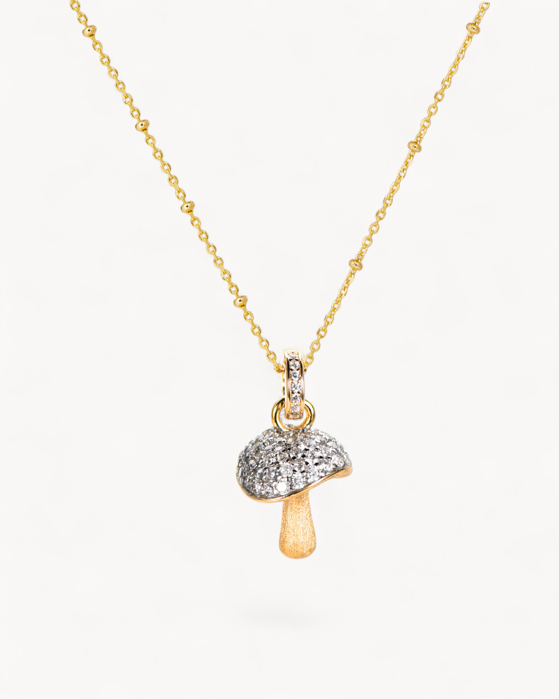 Theiaura Mori Dew Mushroom Pendant Necklace - THEIAURA&CO.