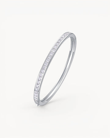 Theiaura Princess Moissanite Bangle Bracelet - THEIAURA&CO.