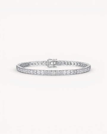 Theiaura Princess Moissanite Chain Bracelet - THEIAURA&CO.