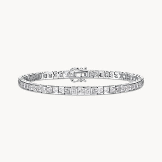Theiaura Princess Moissanite Chain Bracelet - THEIAURA&CO.