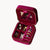 Theiaura Quilted Velvet Travel Jewelry Case