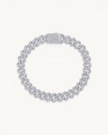 Theiaura Radiant Cuban Moissanite Bracelet (0.4in) - THEIAURA & CO.