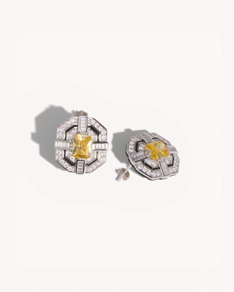 Theiaura Radiant Deco Stud Earrings - THEIAURA&CO.