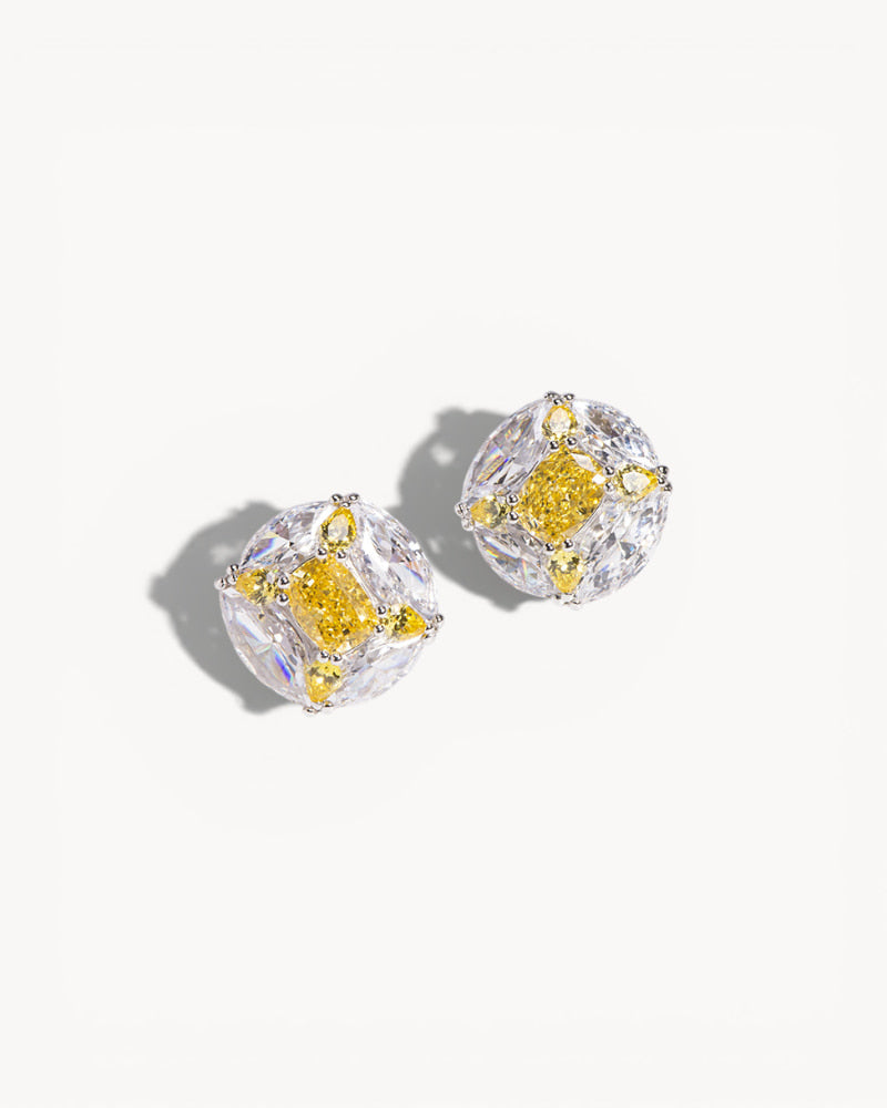 Theiaura Radiant Gem Stud Earrings - THEIAURA&CO.