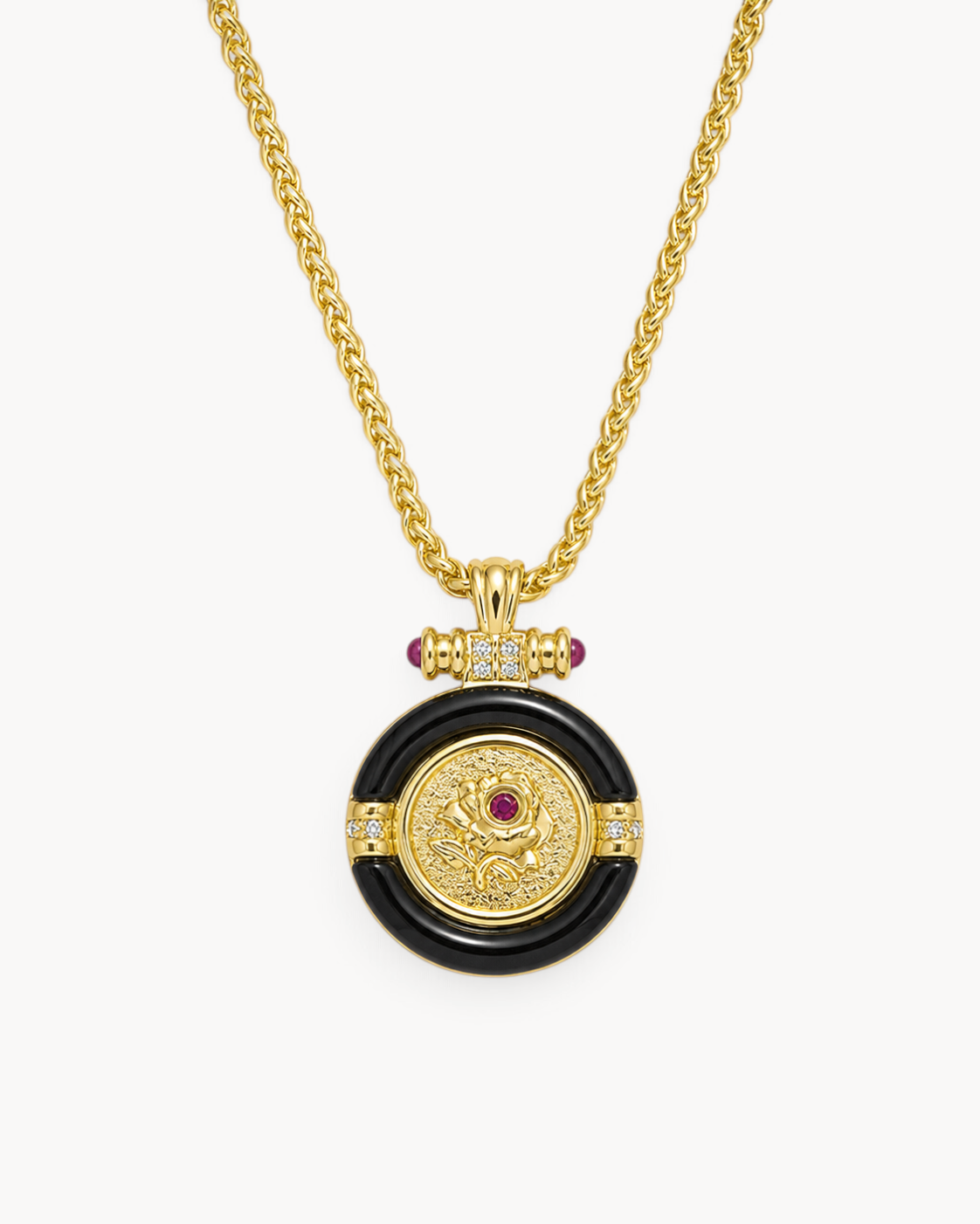 Theiaura Rosalia Medallion Pendant Necklace