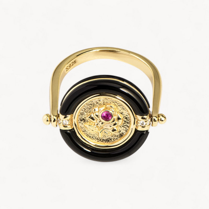 Theiaura Rosalia Medallion Ring - THEIAURA&CO.