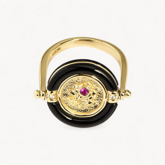 Theiaura Rosalia Medallion Ring - THEIAURA&CO.