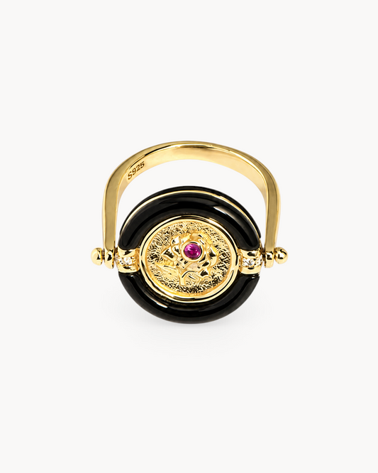 Theiaura Rosalia Medallion Ring - THEIAURA & CO.
