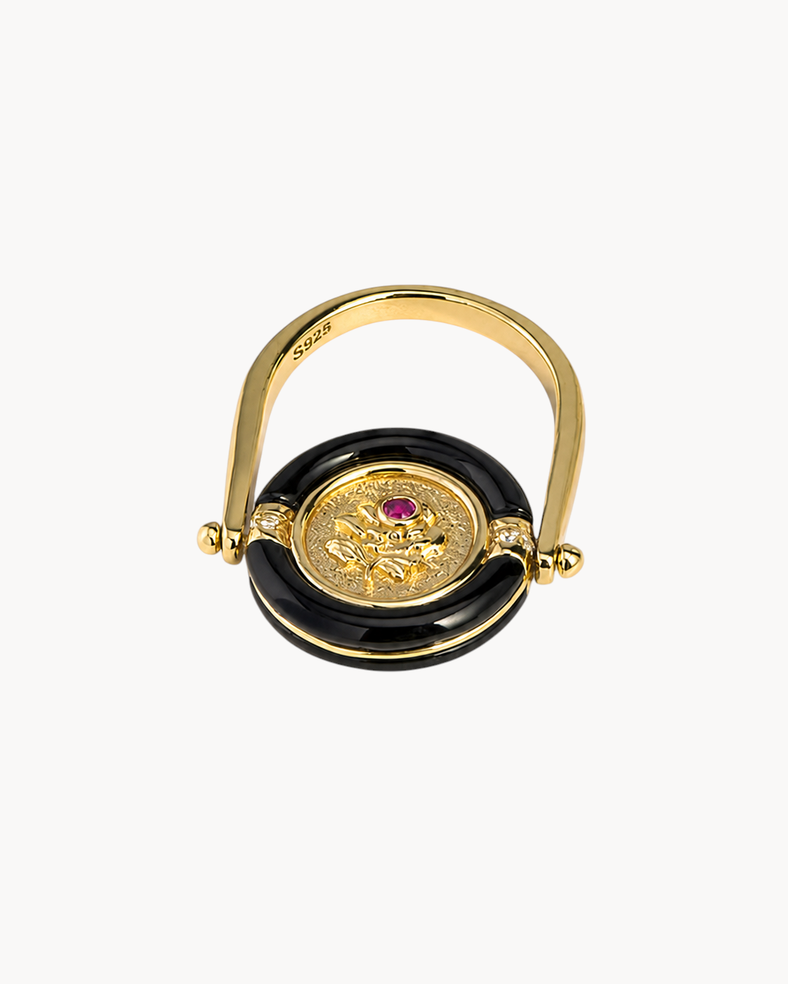 Theiaura Rosalia Medallion Ring - THEIAURA & CO.