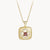 Theiaura Ruby Clover Pendant Necklace
