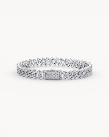 Theiaura Seraphina Moissanite Cuban Bracelet - THEIAURA&CO.