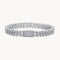 Pulsera de tenis Theiaura de moissanita redonda de 4 puntas (11,4-13,2 ct. total)