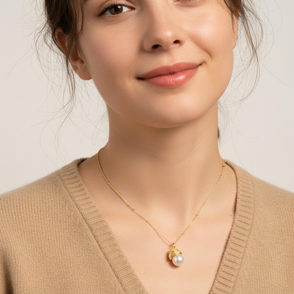 Theiaura Snow Cap Pearl Necklace - THEIAURA&CO.