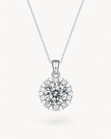 Theiaura Snowflake Moissanite Pendant Necklace - THEIAURA&CO.