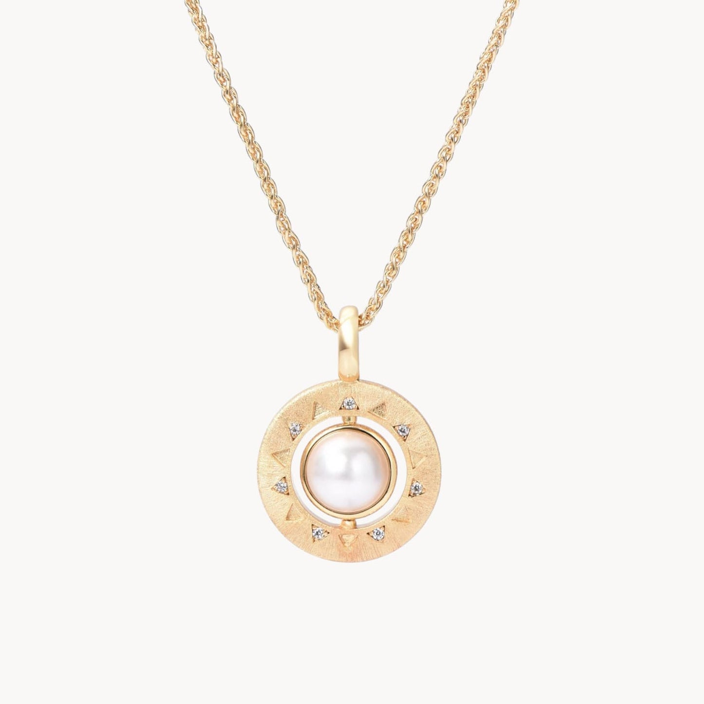 Theiaura Soleil Pearl Pendant Necklace