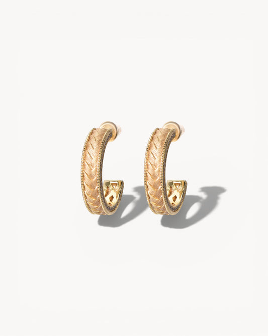 Theiaura Spiga Hoop Earrings - THEIAURA&CO.