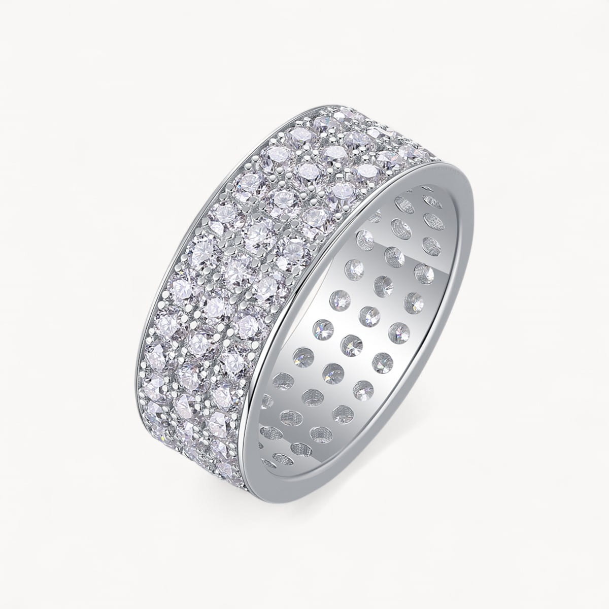 Theiaura Three Row Moissanite Ring (2.6 Ct. Tw.) - THEIAURA&CO.