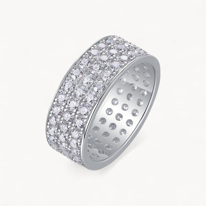 Theiaura Three Row Moissanite Ring (2.6 Ct. Tw.) - THEIAURA&CO.