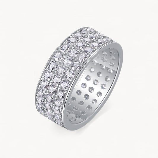 Theiaura Three Row Moissanite Ring (2.6 Ct. Tw.) - THEIAURA&CO.