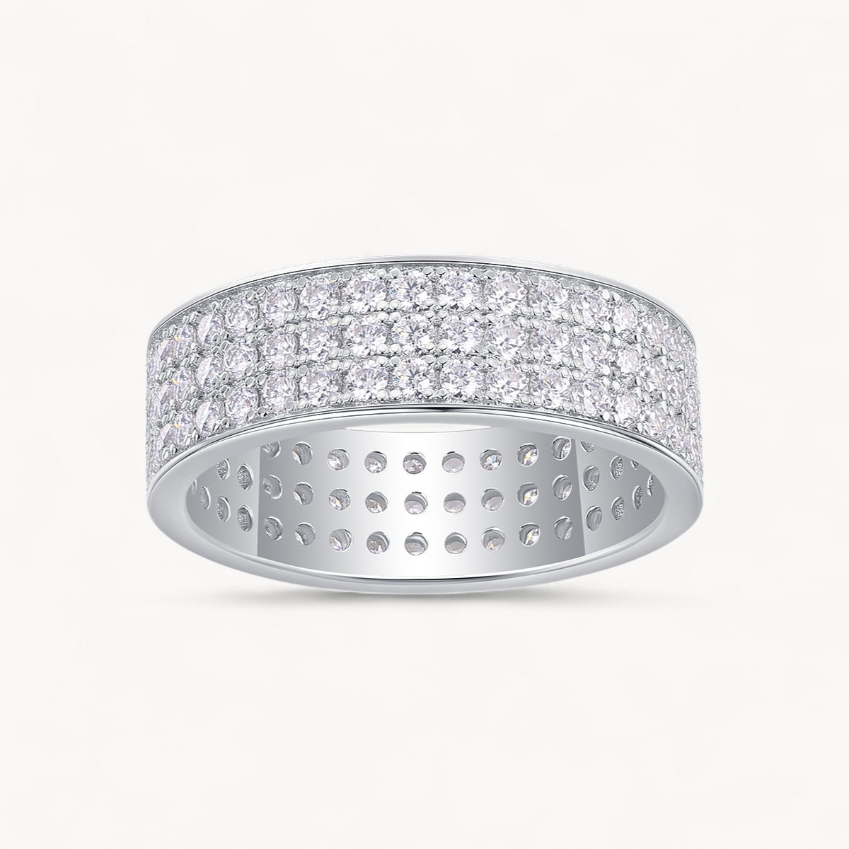 Theiaura Three Row Moissanite Ring (2.6 Ct. Tw.) - THEIAURA&CO.