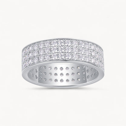 Theiaura Three Row Moissanite Ring (2.6 Ct. Tw.) - THEIAURA&CO.