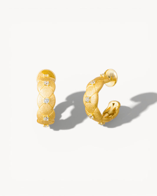 Theiaura Tressé d’Or Hoop Earrings - THEIAURA&CO.