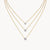 Theiaura Triple Round Moissanite Necklace Set