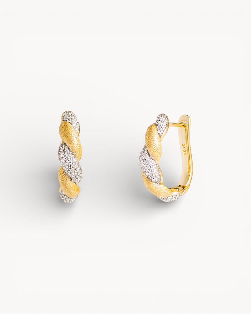 Theiaura Twine Glow Hoop Earrings - THEIAURA&CO.
